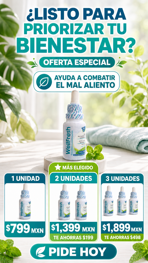 WellFresh Concentrado Esencia de Menta